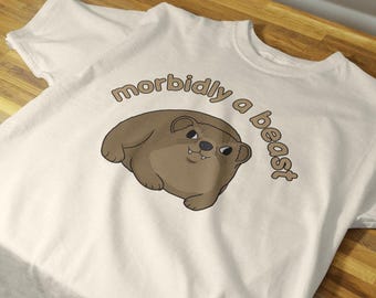 Morbidly A Beast Hyrax Funny T-Shirt, Funny Hyrax Meme Tee, Weird Cute Hyrax Shirt, Cute Hyrax Awawa Meme T-Shirt, Rock Hyraxes Lover