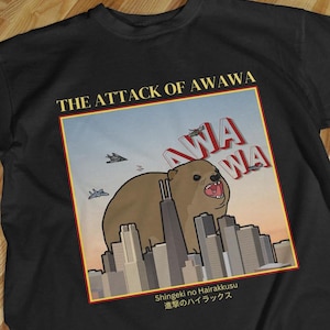 The Attack of Awawa Unisex T-Shirt, Hyrax Shirt, Hyrax Print, Hyrax Art, Cute Hyrax, Angry Hyrax, Hyrax Meme, Hyrax Scream, Angry Hyrax