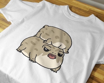 Stacked Rain Frog Butt Unisex T-Shirt, Cute Rain Frog Tee, Common Rain Frog, Desert Rain Frog, Frog Art, Rain Frog Lover Gift