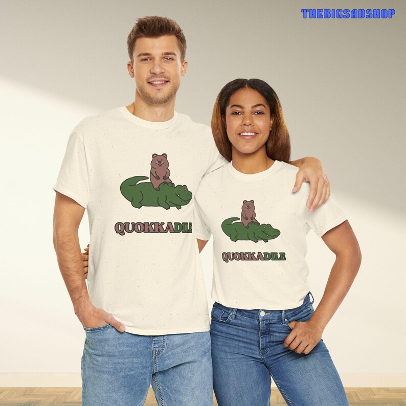 Quokkadile Unisex T-Shirt, Quokka Shirt, Crocodile Shirt, Quokka, Quokka Print, Quokka Clipart, Crocodile, Quokka Puns, Crocodile Print Natural