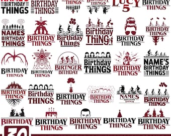 Birthday Things Svg Png Bundle, Birthday Things Svg, Birthday Tee Design, Cut For Cricut, Silhouette