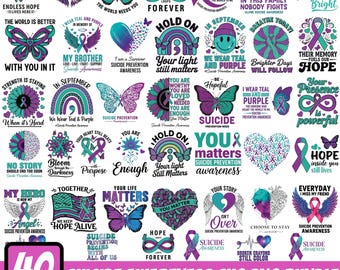 Suicide Prevention Awareness Svg Png, Suicidal Prevention Png, Ribbon Suicide Depression Png, Mental Health Png,Prevention Suicide Awareness