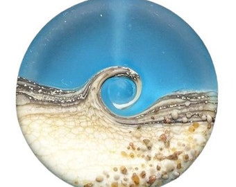Ocean Focal Bead (1), Lampwork Beads for Jewelry 016