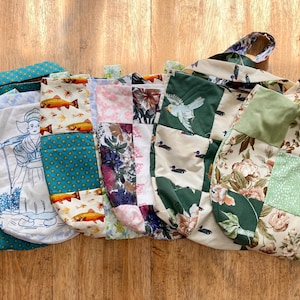Upcycled Scrappy Patchwork Large Tote Bag