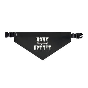 Bone Apétit Pet Dog Bandana Collar | Halloween Pet Bandana | Medium or Large Pet Bandana