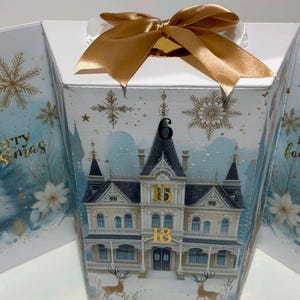 Calendario de adviento con sorpresa /cameo/cricut/studio/archivo de corte/template/chrismas/box/surprise/2024/svg