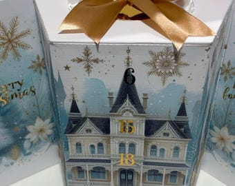 Advent calendar with surprise /cameo/cricut/studio/cut file/template/christmas/box/surprise/2024/svg