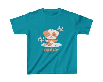 Yoga Kids Tee, Namaste Children's T-Shirt, Hatha Fun Shirt for Kids, Playful Yoga Tee for Boys and Girls, Zen Kids Clothing, Yoga Theme