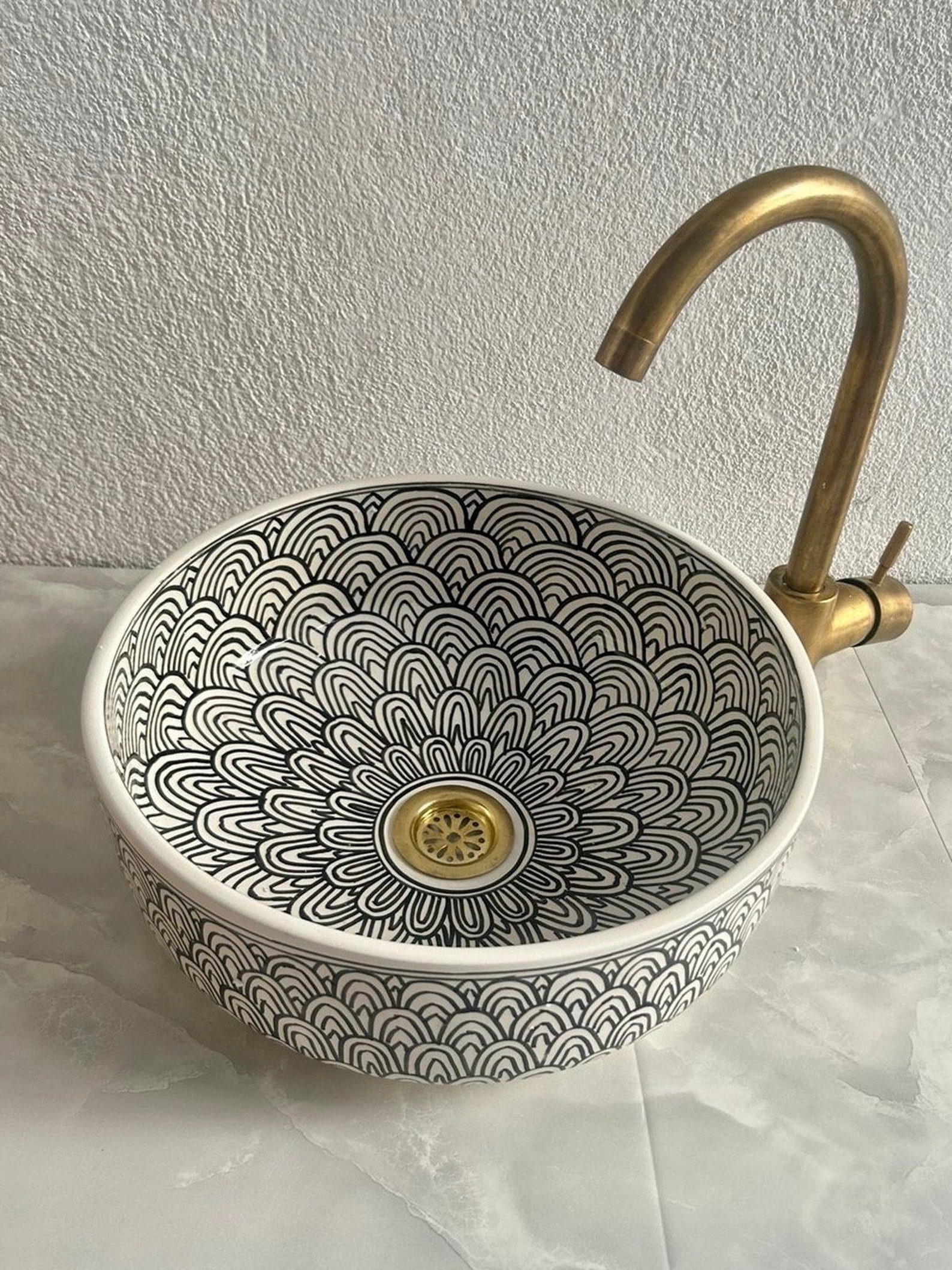 Contemporary Vessel Sink , Custom Sink Bathroom - Moroccan Basin ...
