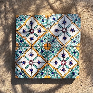 Moroccan Zellige Tiles, Moroccan 4x4 Tiles, Handmade and Handpainted Ceramic Tiles, Tiles for bathroom, Custom made Tiles for Backsplash