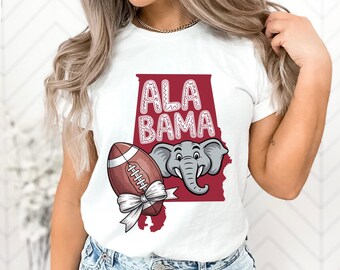 Alabama Football PNG Maglia da calcio PNG Alabama Sport png Giorno della partita di calcio Design a sublimazione Stagione del touchdown