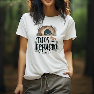 Spanish Bible Verse - Frases religiosas T-Shirt Motivational Quote PNG Inspirational Christian Tee Design Digital Download