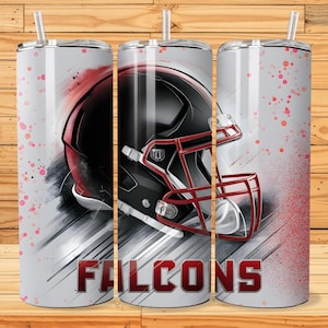 Falcon 20oz Skinny Tumbler Wrap PNG, Sport 20oz Tumbler PNG, Mascot Sublimation Tumbler PNG Digital Download, Football Tumbler