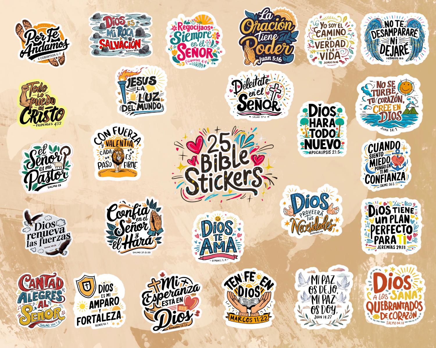 Stickers cristianos en español - Etsy México, image size:1500x1200