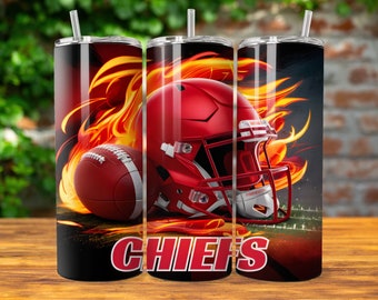 Chief 20oz Skinny Tumbler Wrap PNG, Sport 20oz Tumbler PNG, Mascot Sublimation Tumbler PNG Digital Download