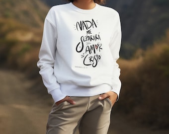 Camiseta con versículo bíblico en español - Frases religiosas Cita motivacional PNG Diseño de camiseta cristiana inspiradora Descarga digital