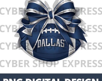 Dallas Coquette PNG Aesthetic Boots and Bows, In my Soft Girl Era, Cowgirl Trendy, Football Sublimation Design, Digital Download