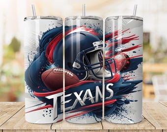 Houston Tumbler Skinny da 20 once PNG, Sport Tumbler da 20 once PNG, Mascotte Sublimazione Tumbler PNG Download digitale