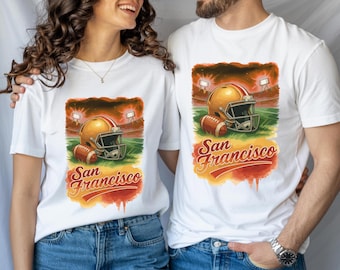 San Francisco Aquarell Herbst Fußball-Shirt png, Fußball & Flanells png, Spieltag Fußball PNG, Herbst-Shirt png, Fußball PNG, Fußball SVG