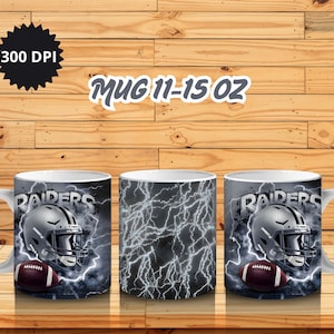 Las Vegas Mug Wrap 11oz 15oz PNG | Sports Mascot Sublimation Mug Design | Mug PNG Digital Download | Mug Wrap for Sublimation | Football Mug