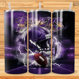 Baltimore 20 oz skinny gobelet Wrap PNG, sport 20 oz gobelet PNG, mascotte Sublimation gobelet PNG en téléchargement numérique, gobelet de football