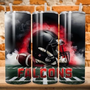 Falcon 20oz Skinny Tumbler Wrap PNG, Sport 20oz Tumbler PNG, Mascot Sublimation Tumbler PNG Digital Download, Football Tumbler
