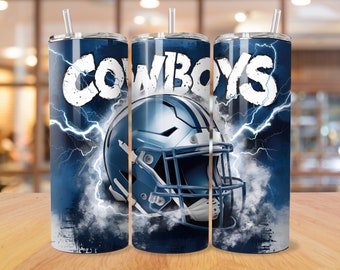 Dallas 20oz Skinny Tumbler Wrap PNG, Sport 20oz Tumbler PNG, Mascot Sublimation Tumbler PNG Digital Download