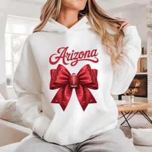 Arizona Coquette Football png, Football Bow png, Football mom png, Football png, Game Day, Fall Football png, Football Season Png