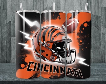 Cincinnati Tumbler Wrap PNG, Sport 20oz Tumbler PNG, Mascot Sublimation Tumbler PNG Digital Download, Instant Download