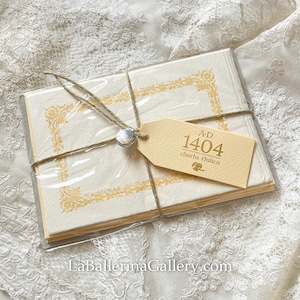 Italian sheets and envelopes 6 letter paper card set green Florentine Florence Italy Luxury Stationery vintage love letter