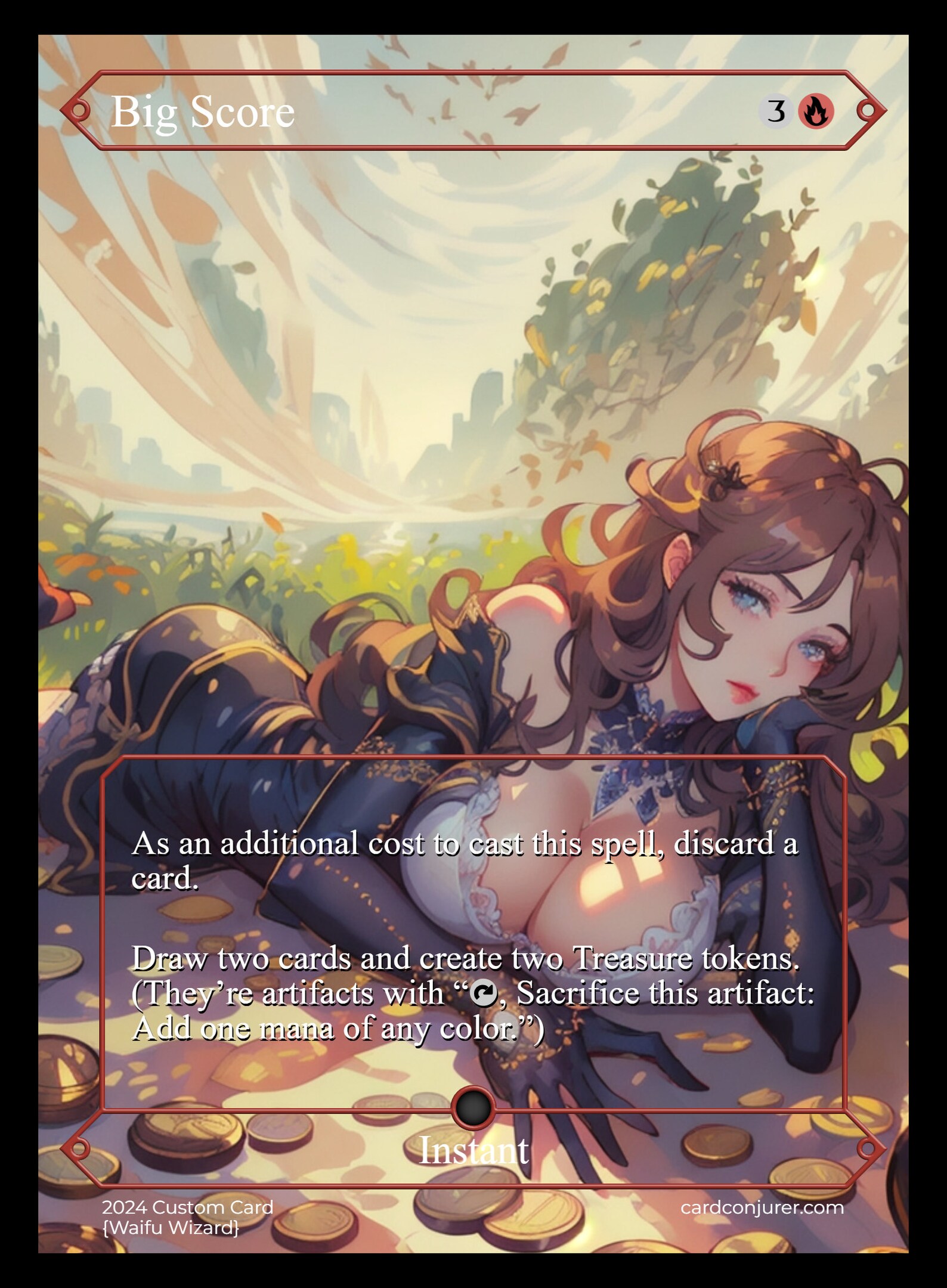 Big Score MTG Proxy Anime Waifu - Etsy