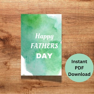 Biglietto per la Festa del papà stampabile/PDF scaricabile