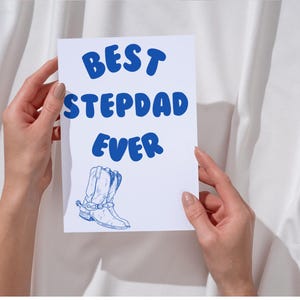 Carte beau-père pour la fête des pères | Cartes pour papa | Cadeaux pour papa | Bonne fête des pères | Beau-père en prime, beau-fils, belle-fille, appréciation