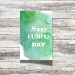 Printable Fathers Day Card | Downloadable PDF - Etsy