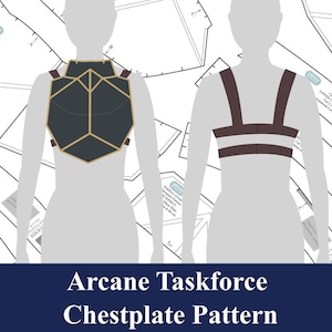 Arcane Season 2 Taskforce Chestplate Cosplay Pattern Caitlyn Vi Maddie