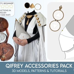 Qifrey Mästarhäxa Cosplay Tillbehörspaket Häxhatt Atelier