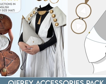 Paquete de accesorios de cosplay de bruja maestra Qifrey: taller de sombreros de bruja