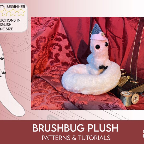 Patrón de costura del sombrero de bruja Brushbug Atelier