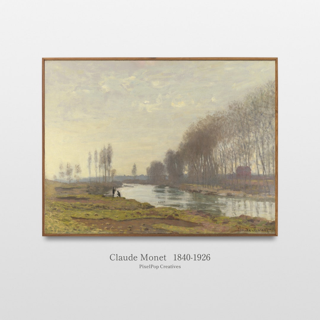 Claude Monet the Petit Bras of the Seine at Argenteuil, Impressionist ...