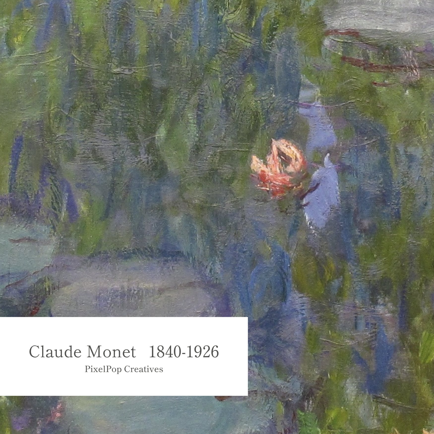 Vintage Claude Monet Painting Water Lilies Digital Print, Famous ...