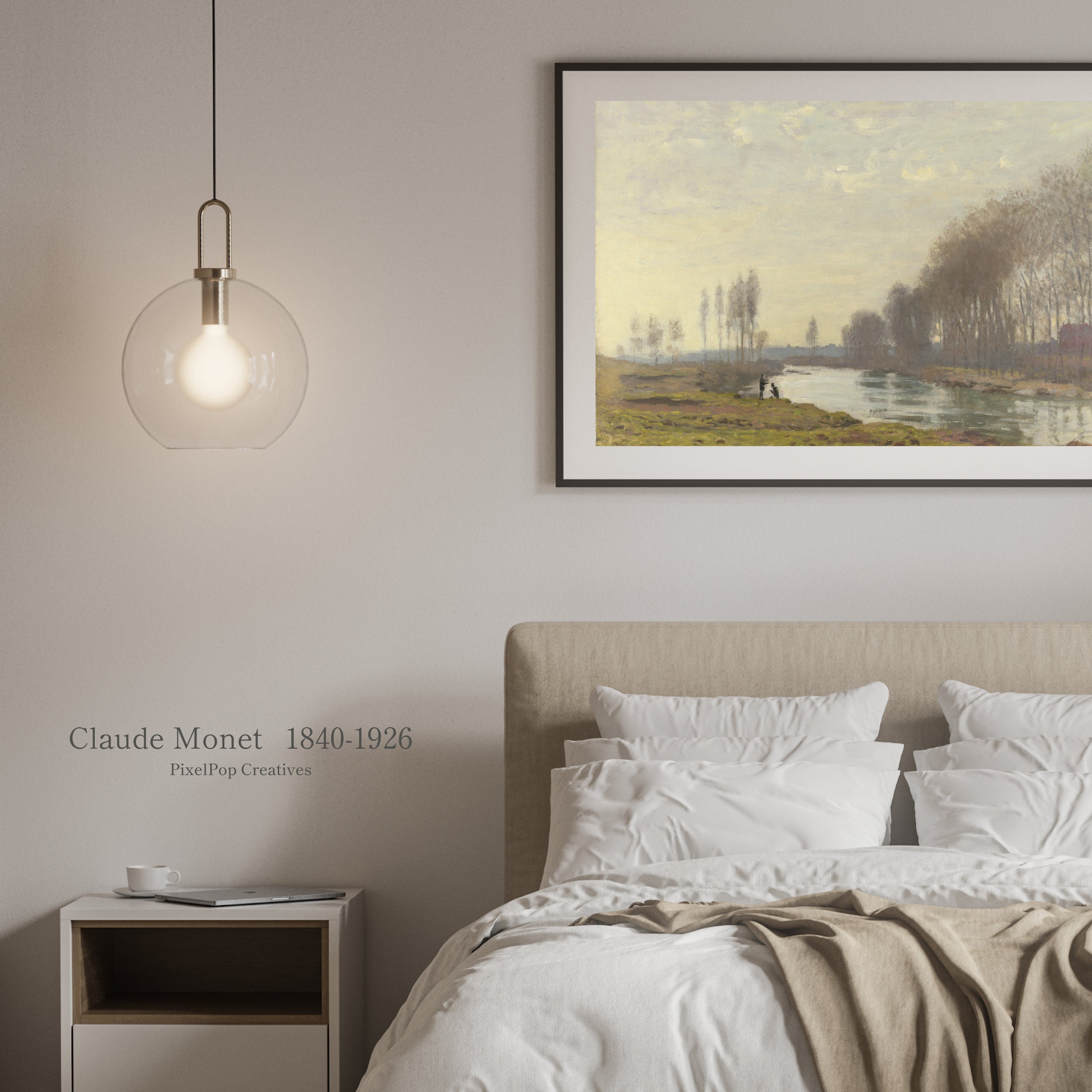 Claude Monet the Petit Bras of the Seine at Argenteuil, Impressionist ...