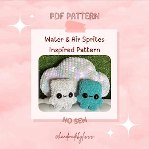 Water and Air Sprite Inspired PDF Crochet Pattern
