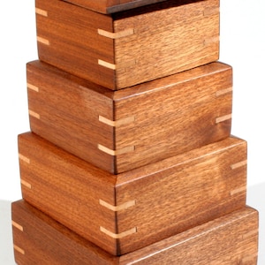 Pagoda Box |Wood Box | Keepsake | Jewelry | Valet Box