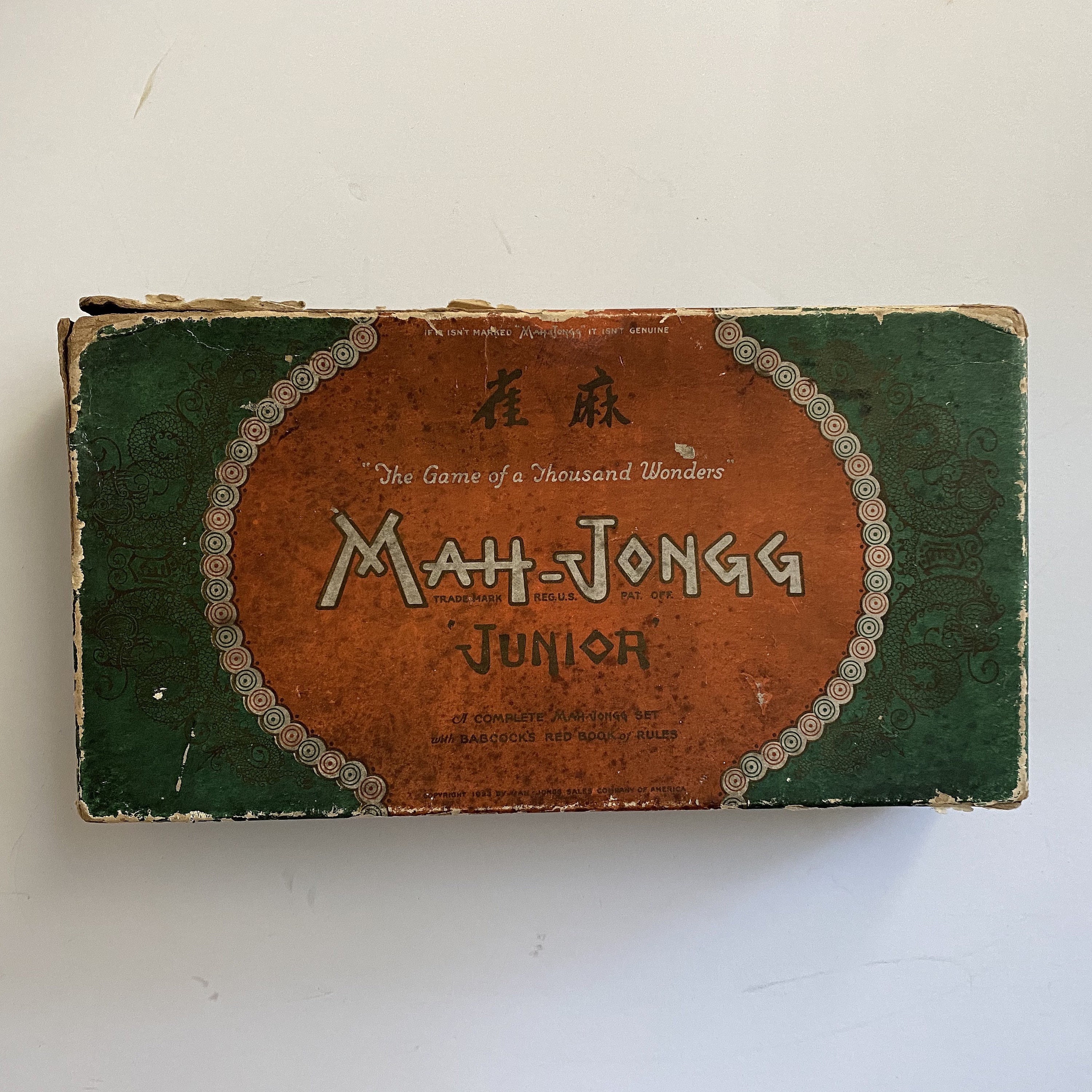 Vintage Mahjong Game, Mah Jongg Junior Game 1923 in Box - Etsy