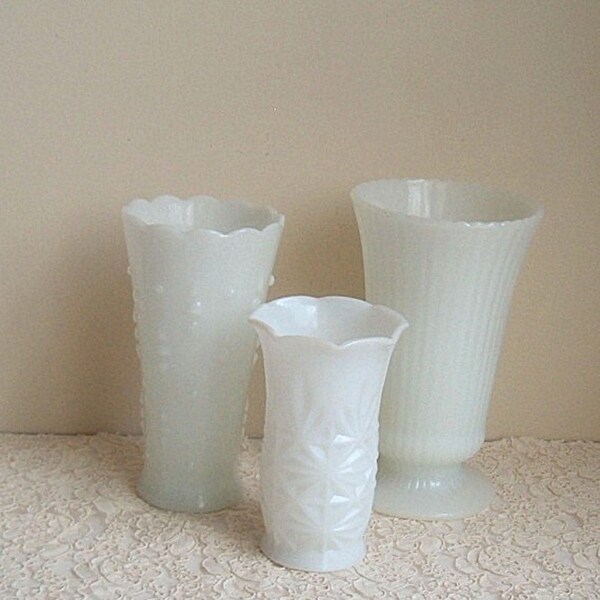 milk glass vases instant collection