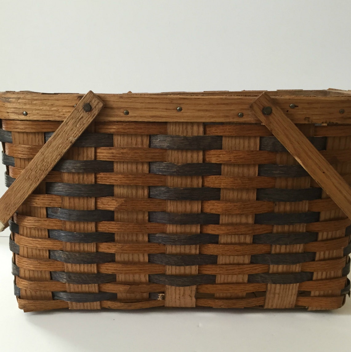 Vintage Franklin Cane Sugar Split Oak Woven Basket With Etsy