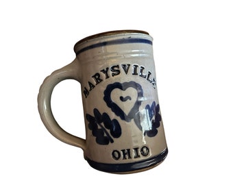 Handmade studio pottery mug | Marysville Ohio | signed Essig