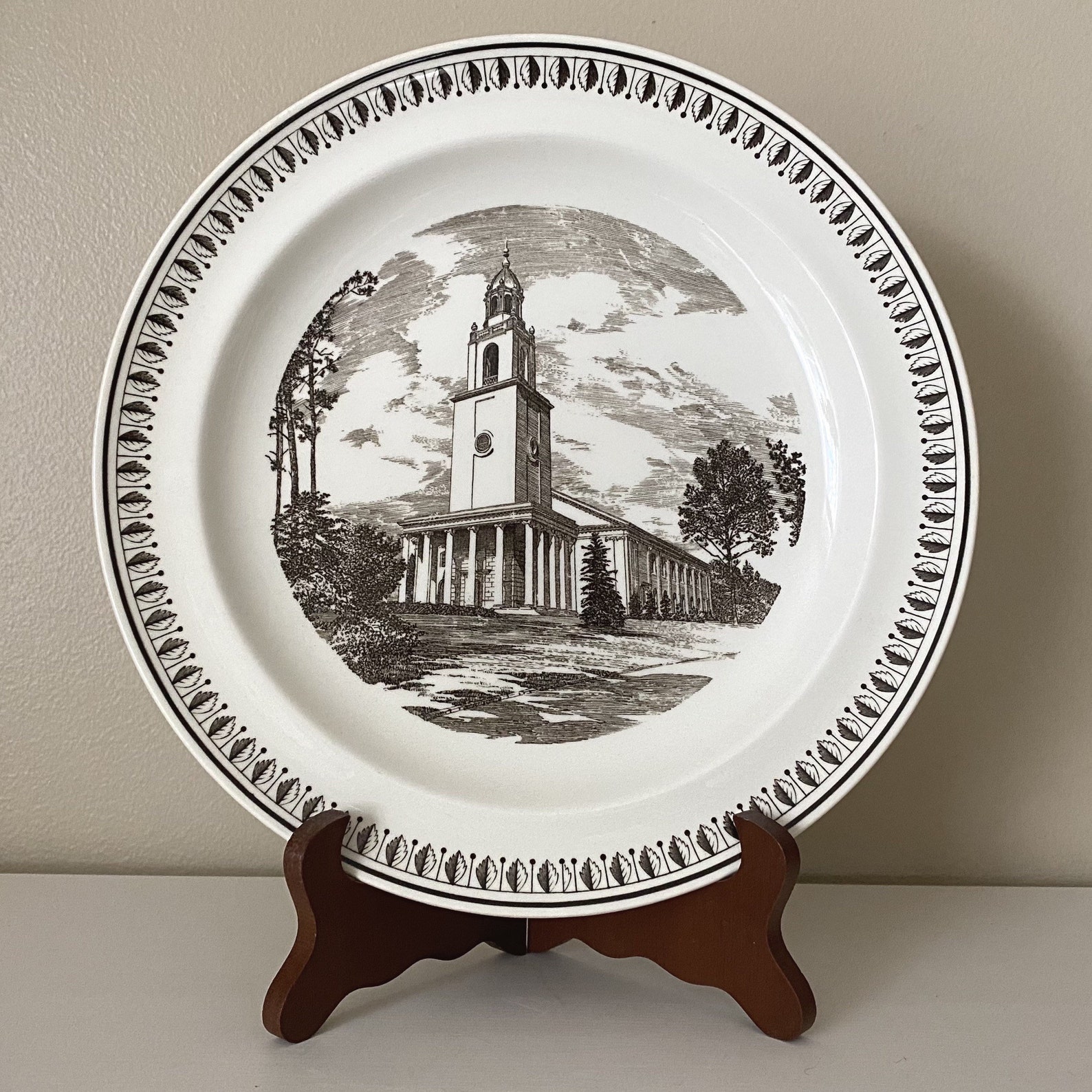 Rare Wedgewood Emory University Glenn Memorial Church Plate - Etsy