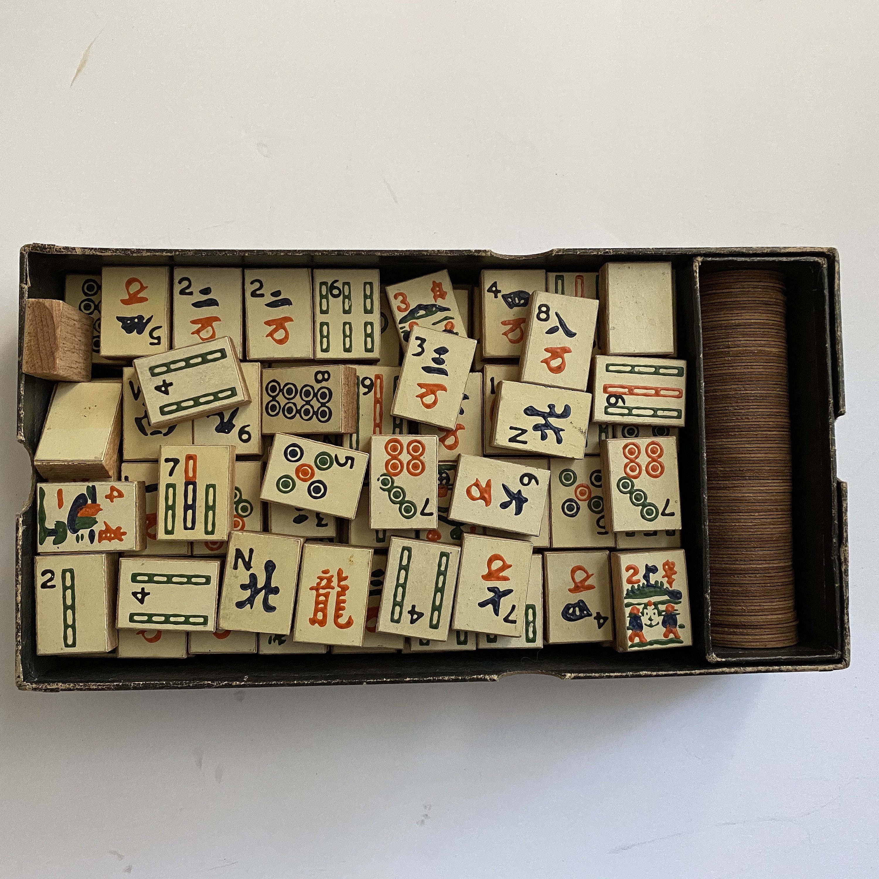 Vintage Mahjong Game, Mah Jongg Junior Game 1923 in Box - Etsy | Hängeregale