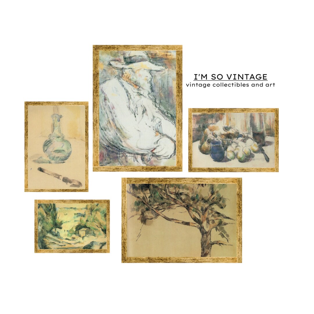 Muted Gallery Wall Art Set Antique Painting Prints INSTANT Etsy